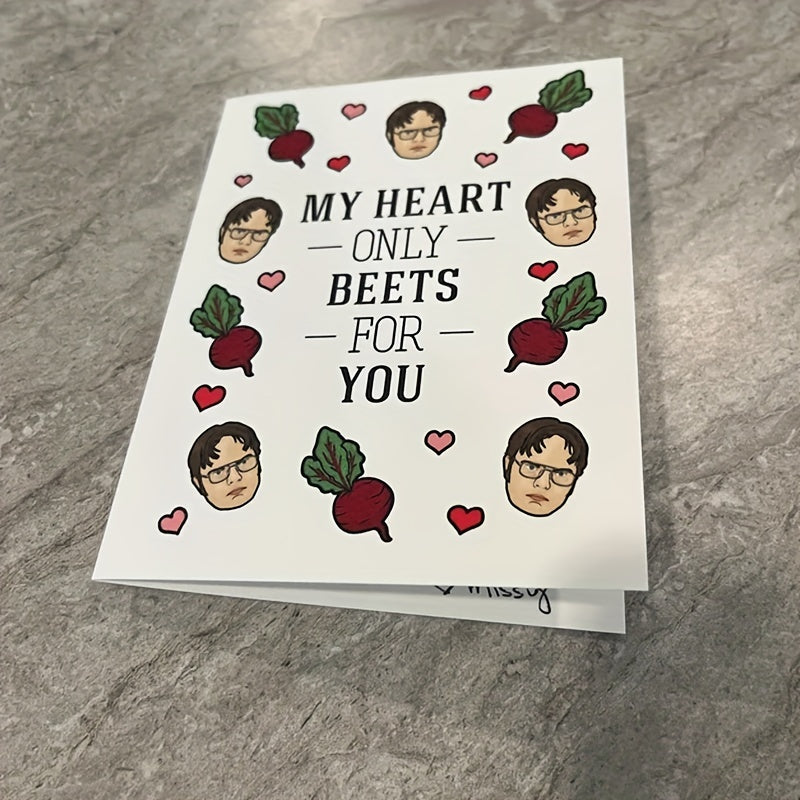 My Heart Beets For You Anniversary Card - Classic TV Show Greeting