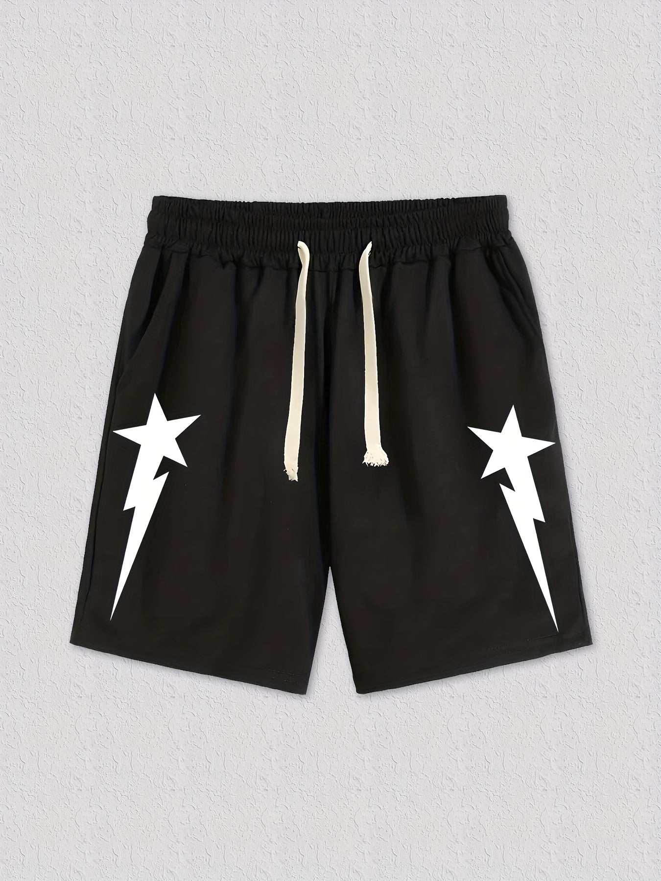 Star Pattern Men's Casual Loose Pocket Shorts