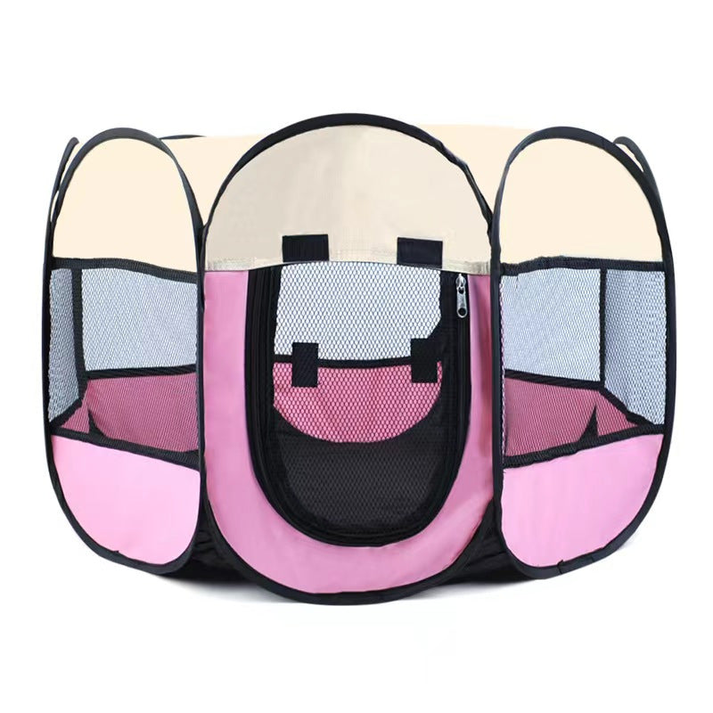 Foldable Waterproof Pet Playpen With Shade