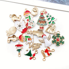 DIY Jewelry Pendants Christmas Tree Decoration Key Chain Ornament