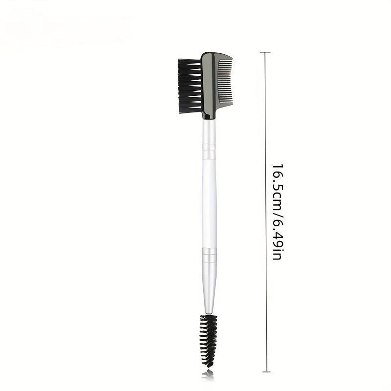 Eyelash Comb & Eyebrow Brush Dual Comb Makeup Tool for Women Girls