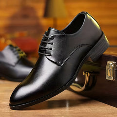 Men's Pointed Toe Derby Shoes for Wedding Business Party