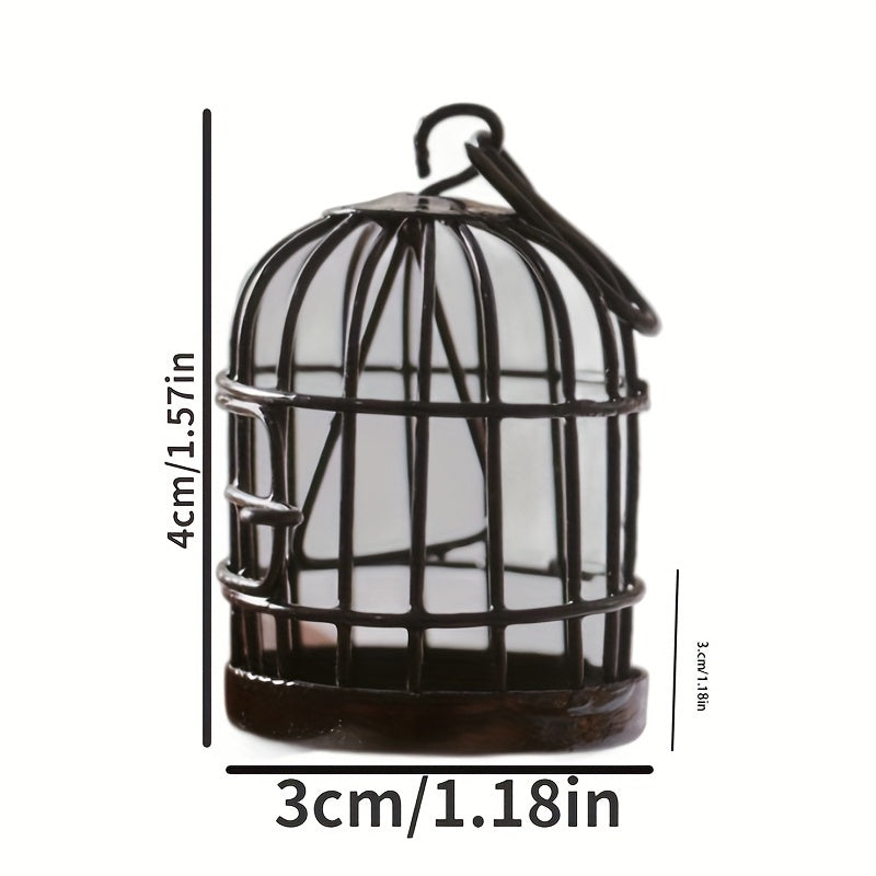 Rustic Iron Birdcage Decoration for Garden and Courtyard