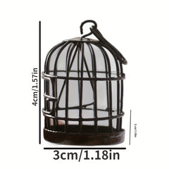 Rustic Iron Birdcage Decoration for Garden and Courtyard