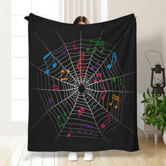 Musical Spider Warm Comfort Blanket for Sofa Bed Camping