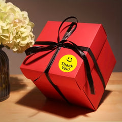 500pcs Happy Face Thank You Stickers for Wedding Gift Deco