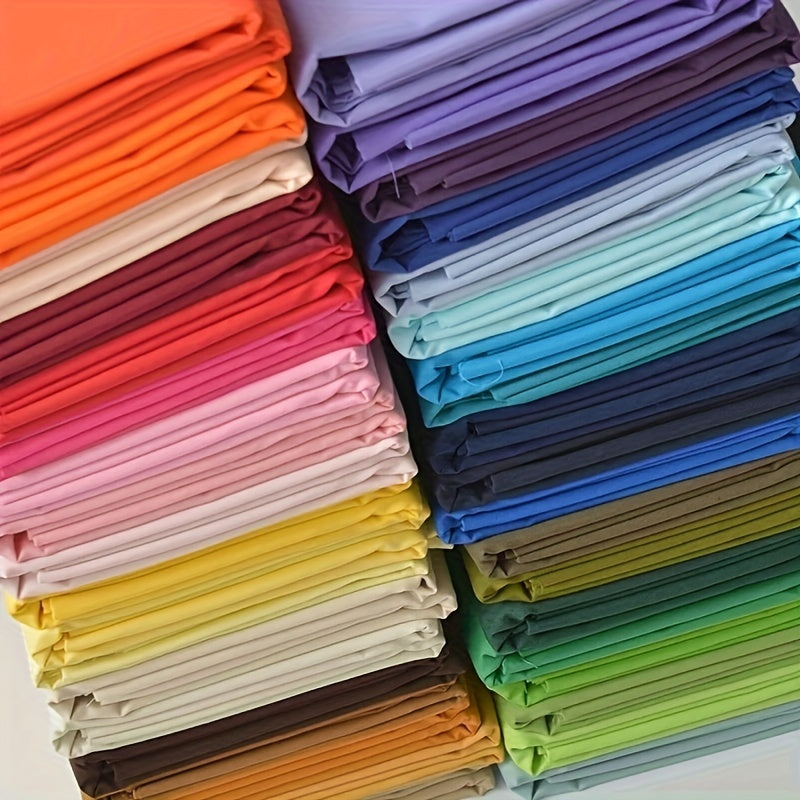 8pcs DIY Rainbow Cotton Fabric Solid Quilt Sewing Cloth Patch