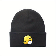 Animal Embroidery Knitted Hat Stylish Beanie Hat Men