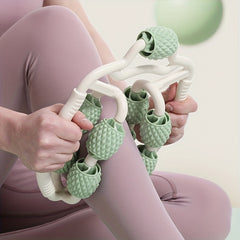 9 Wheels Fitness Massage Roller, Muscle Relaxation Hand Roller