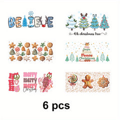 6pcs Cup Decals Rub On Transfers Cup Stickers Crafts