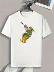 Hunter Print Men's Graphic T-shirt for Summer