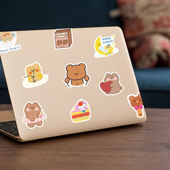 50pcs Bear Series Graffiti Stickers for Phones Laptops Scrap - Fun Animal Decals