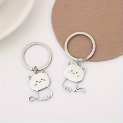 Cat Cartoon Keychain Couple Bag Key Pendant Gift