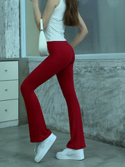 Women's Flared Yoga Pants Solid Bootcut Leggings