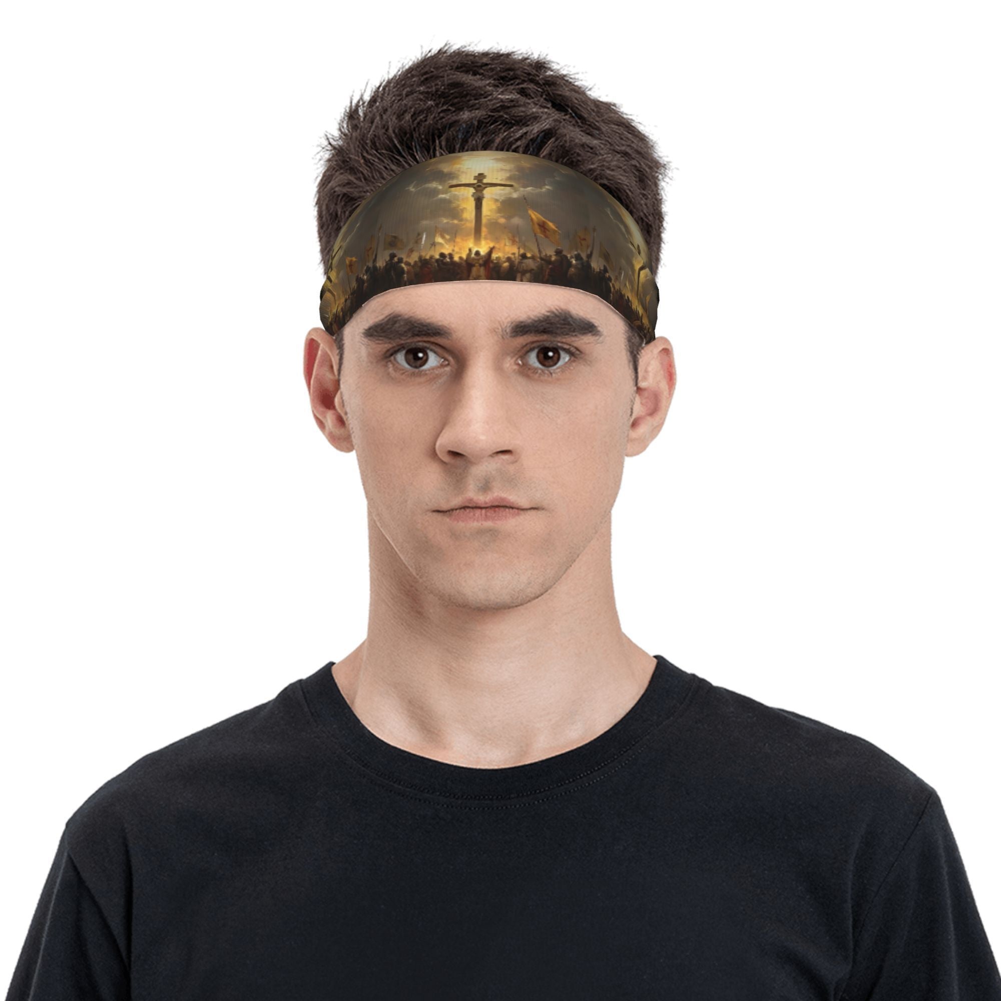 Jesus Unisex Sports Headband Moisture Wicking Stretchy Breathable Polyester