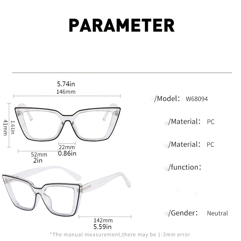 Cat Eye Blocking Glasses Computer Reading TV Glasses For Women