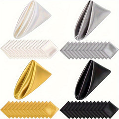 Satin Napkins 24pcs Soft Table Napkins Romantic Weddings Party Dinner Decoration
