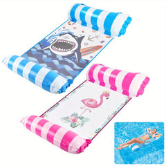 2pcs Inflatable Water Hammock Floating Air Mattress Swimming Bed