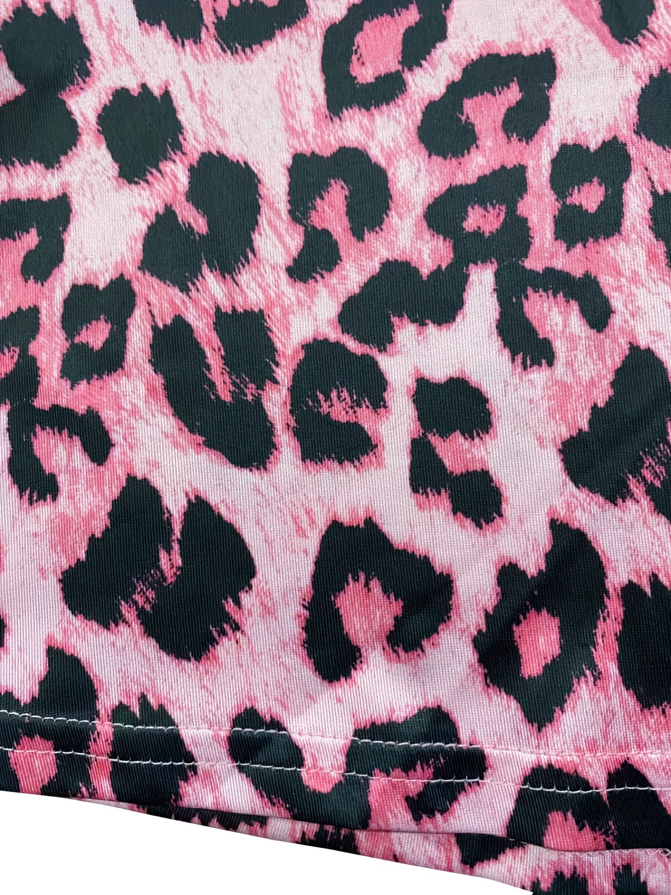 Leopard Print V Neck Loungewear Nightdress