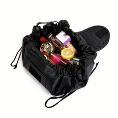Portable Drawstring Travel Cosmetic Bag Fold Makeup Organizer Pouch