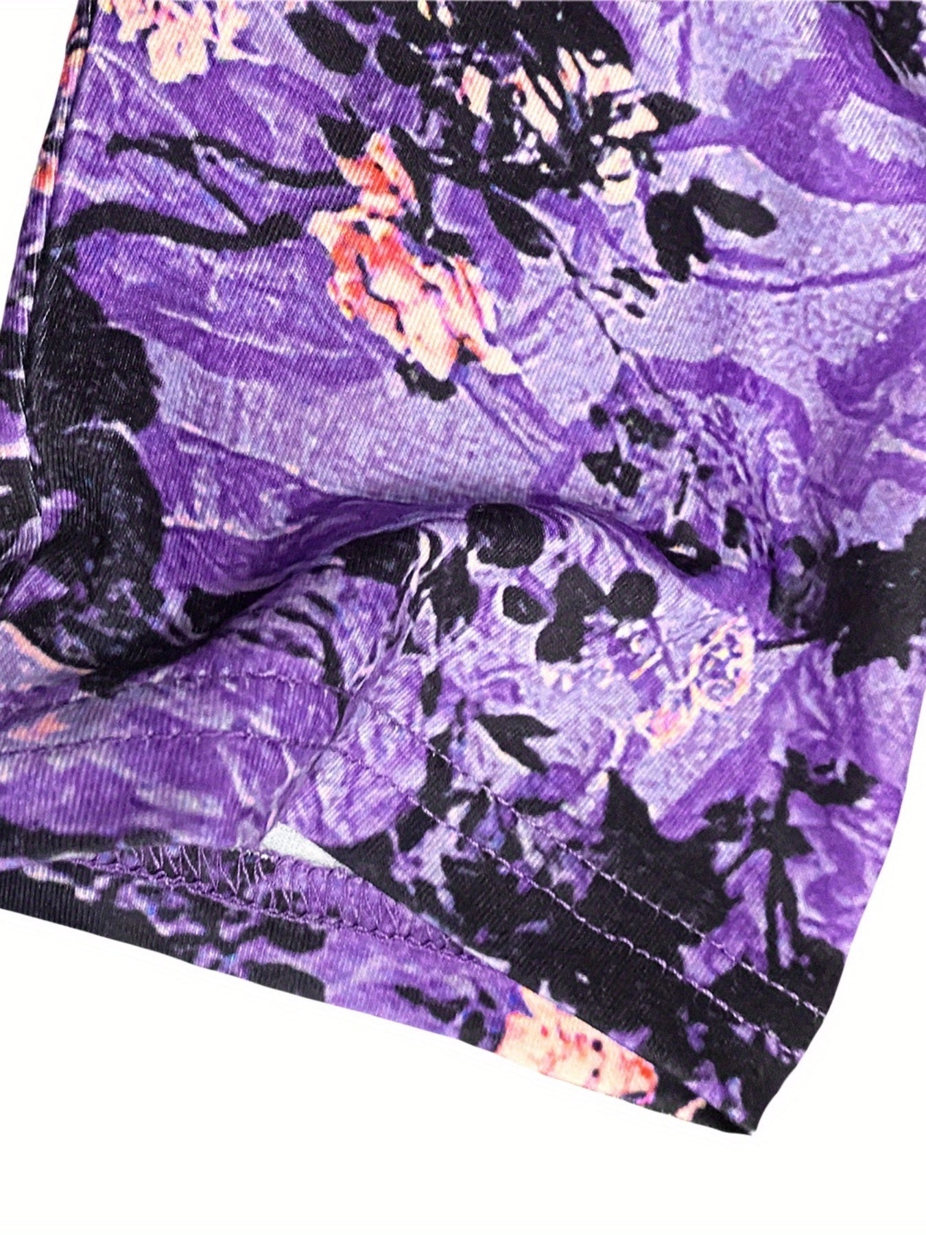 Casual Dress Women's Plus Floral Print Long Sleeve Dress