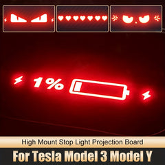 Model 3 Model Y High Mount Brake Light Projection DIY Board