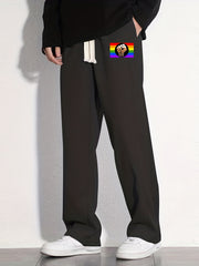 Rainbow Flag Pattern Joggers Men's Casual Loose Fit Pants