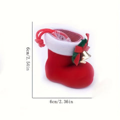 Xmas Santa Claus Candy Boots Mini Tree Decoration