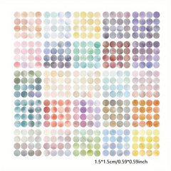 400pcs Cartoon Dot Stickers Polka Dot Stickers For Planners Journaling