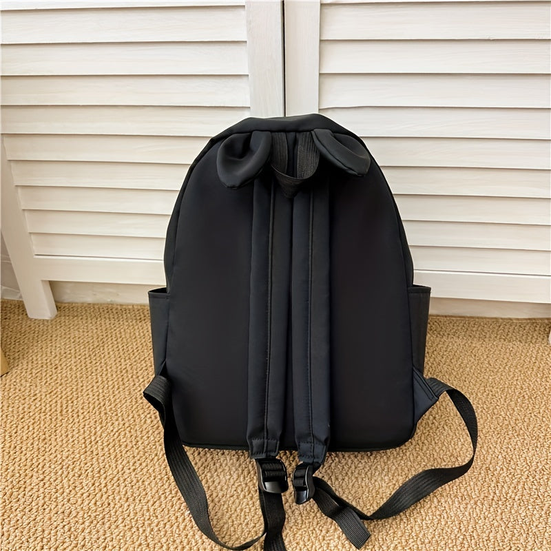 Nylon Casual Backpack Large Capacity Schoolbag for Students