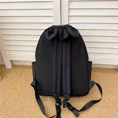 Nylon Casual Backpack Large Capacity Schoolbag for Students