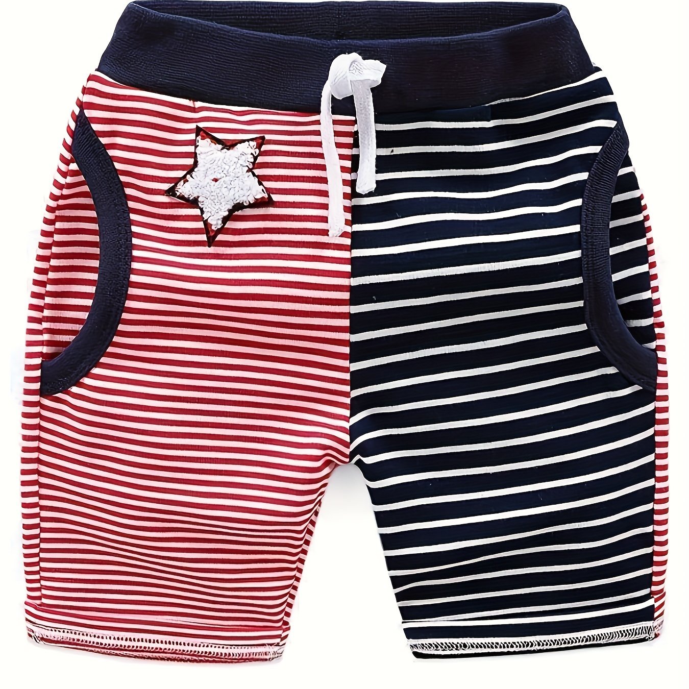 Boys Striped Comfortable Shorts for Summer Outdoor