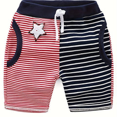 Boys Striped Comfortable Shorts for Summer Outdoor