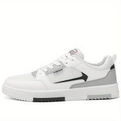 Men's Lace up Mesh Sneakers Skate Shoes With Good Traction