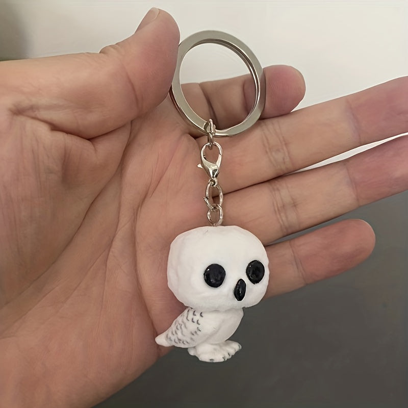 Pocket Owl Figure Model Toy Keychain