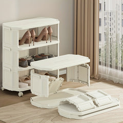 Shoe Storage Rack Stackable Shelf Space Saving Shoe Cabinet