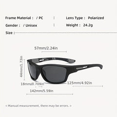 Men's Polarized Ski Cycling Fishing Sunglasses with Windproof Goggles