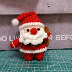 DIY Beginner Crochet Santa Claus Kit with Instructions