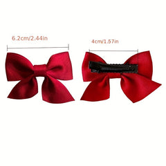 Sweet Cartoon Bow Hair Clips Decorative Hair Accessories for Girls