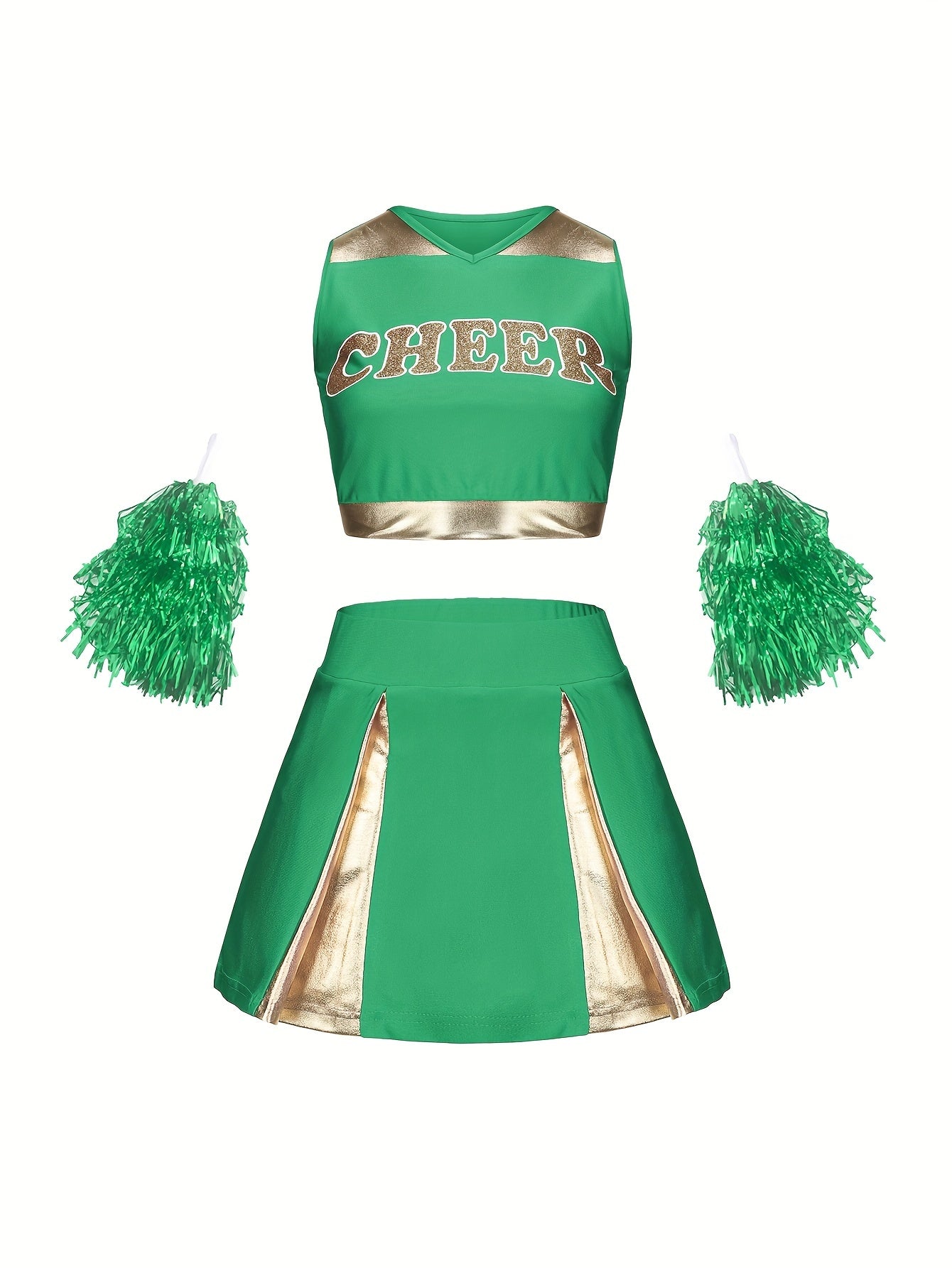 Girls Cheerleading Outfits Activewear Sets For Sports Performance