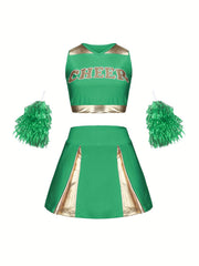Girls Cheerleading Outfits Activewear Sets For Sports Performance