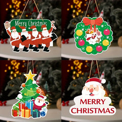 Christmas Front Door Decoration Hanging Decorations Wall Decor Holiday