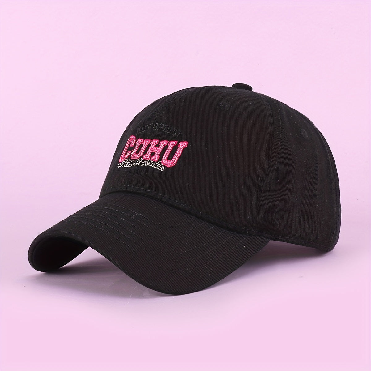 Vintage Washed Cotton Baseball Cap Solid Embroidery Dad Hat Adjustable Unisex