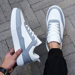 Men's Color Block Skate Shoes Non Slip Street Style Sneakers