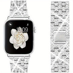 Metal Rhinestone Wristband Strap For IWatch