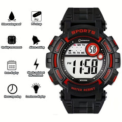 Outdoor Sports Electronic Watch with Function Alarm