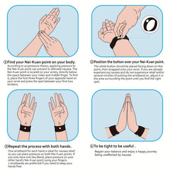 4PCS Motion Sickness Bands Acupressure Nausea Wristband