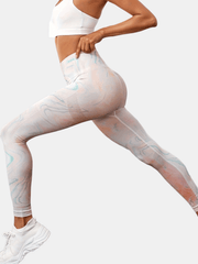 Tie Dye Seamless Yoga Pants Slim Fit High Waist Quick Drying High Stretch