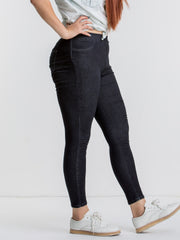 High Rise Skinny Jeans with Pockets