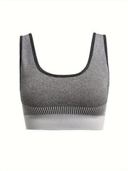 2pcs Seamless Wireless Sports Bras Comfy & Breathable Tank Bra